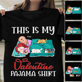 This Is My Valentine Pajama Shirt Personalized Dog T-shirt TS-NN1014