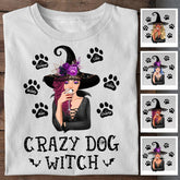 Crazy Dog Witch Personalized T-shirt TS-NB1795