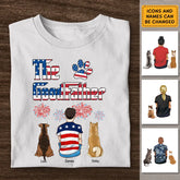The Dog Father- Personalized T-Shirt - 4th July TS - PT3855