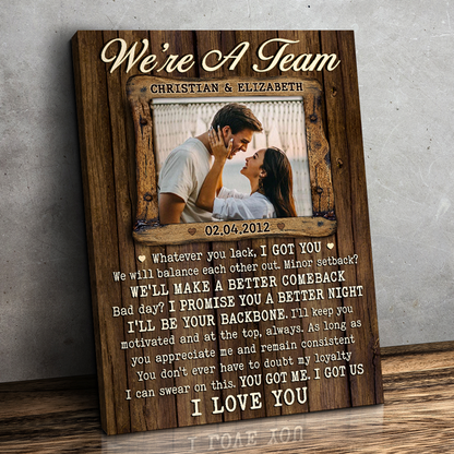 I Promise You A Better Night - Personalized Vertical Canvas - Upload Image, Gift For Couples, Husband Wife