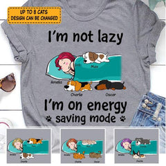 I'm not lazy I'm on energy saving mode personalized T-Shirt TS-GH164