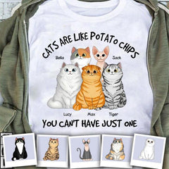 Cats Are Like Potato Chips You Can't Have Just One Personalized T-shirt TS-NB983