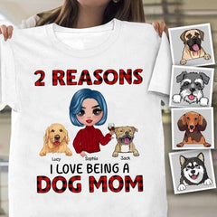 The Reasons I Love Being A Dog Mom Personalized T-shirt TS-NN1117