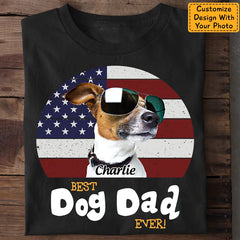 Best Dog Dad Ever Personalized T-Shirt TS-TT2987