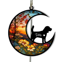 Loss of Pet - Personalized Suncatcher Memorial Hanger, Gift For Dog Lover - SH04