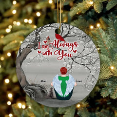 Personalized Pet Memorial Ornament - Upto 4 Pets - Best Gift For Dog/ Cat Lover - I Am Always With You