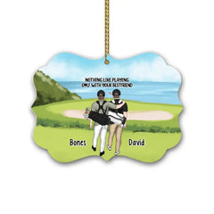 Personalized Ornament, Golf Couple, Sisters And Friends, Christmas Gift For Golf Lovers