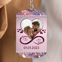 Custom Personalized Couple Aluminum Keychain - 
 Gift Idea For Couple/Valentine's Day - This Is To Remind You