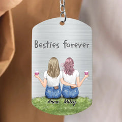 Custom Personalized Friend Aluminum Keychain - Gift Idea For Friend/ Sister - I Wish You Lived Next Door