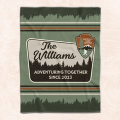 National Parks Anniversary - Personalized Blanket, Gift For Camping Lovers - BL49