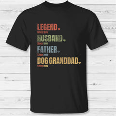 Pet Granddad since - Personalized T-Shirt