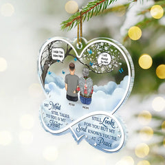 My Mind Still Talks To You Memorial - Personalized Custom Shaped Acrylic Ornament