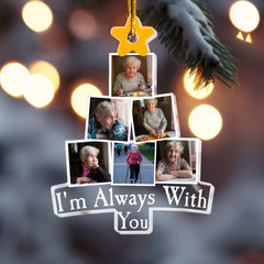 Photo Memorial Christmas Tree - Personalized Acrylic Photo Ornament