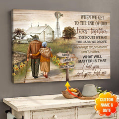 I Had You And You Had Me Personalized Couple Canvas