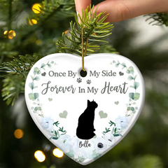 Memorial Not All Angels Have Wings Some Have Whiskers - Personalized Heart Ceramic Ornament