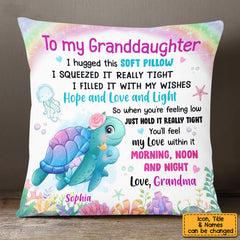 Granddaughter Grandson Sea Animals Hug This Pillow