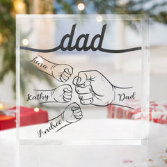 Dad Hand Bumps - Personalized Acrylic Plaque