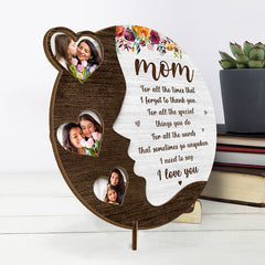 Custom Photo For All The Special Things You Do - Family Personalized Custom 2-Layered Wooden Plaque With Stand - House Warming Gift For Mom, Grandma