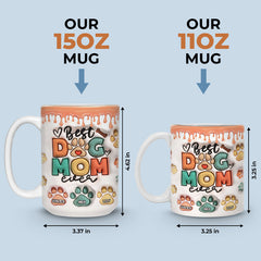 Best Dog Mom Dad Ever - Dog & Cat Personalized Custom 3D Inflated Effect Printed Mug - Christmas Gift For Pet Owners, Pet Lovers